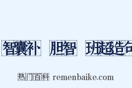 智囊补·胆智·班超造句是什么意思的图片